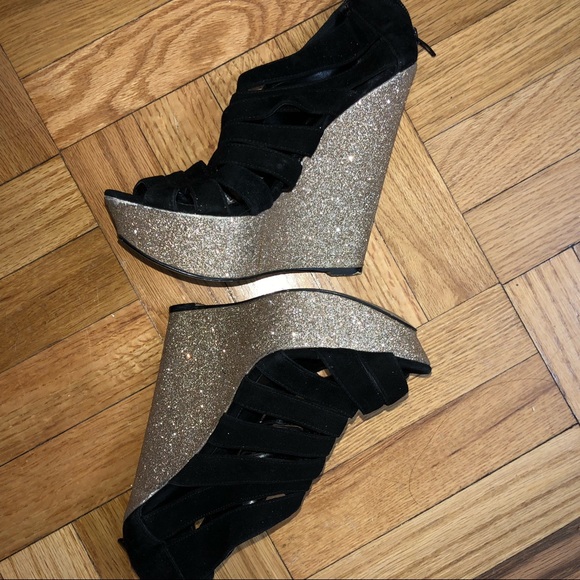 HP Aldo glitter Elle wedge heel - Picture 2 of 3
